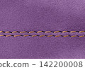 Elegant warm Purple suede surface with decorative stitch for design 142200008