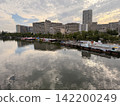 Clouds appearing on the river 142200249