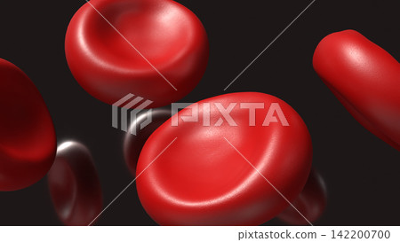 Red Blood Cells Flowing Through Human Circulation 3d render. Red Blood Cells Flowing Through Human Circulation 3d render. 142200700
