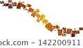 Celebratory golden line PNG image 142200911