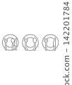 Elegant Table Setting and Cutlery Etiquette Icon Set 142201784