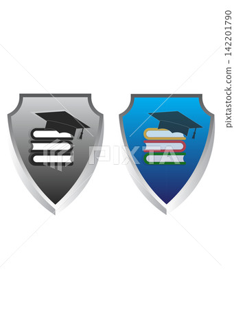 Education Insurance Policy Shield Concept Icon Education Insurance Policy Shield Concept Icon 142201790