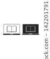E-learning and Digital Education Laptop Icon 142201791