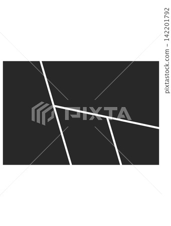 Dynamic Modern Asymmetric Geometric Photo Grid Layout 142201792