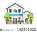 一棟時尚的新建兩層住宅 142201922