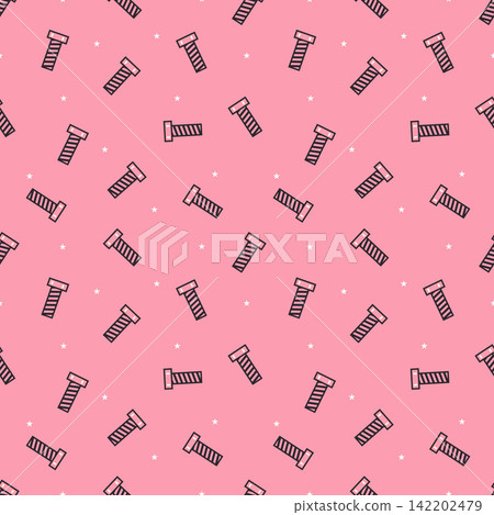 Pink Bolt and Screw Seamless Pattern on Pink Background Pink Bolt and Screw Seamless Pattern on Pink Background 142202479