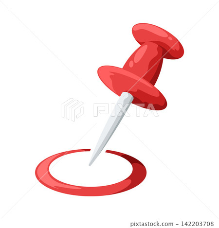 Illustration of Push Pin Map Marker Illustration of Push Pin Map Marker 142203708