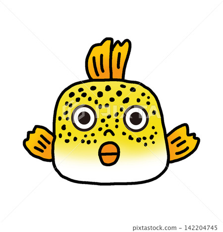 A boxfish facing forward A boxfish facing forward 142204745