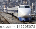 新幹線100系列車抵達博多站。 142205078