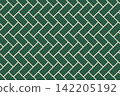 Deep green cypress fence pattern seamless background 142205192