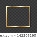 Thin Square Golden Frame  142206195