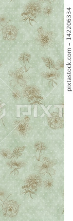 Huge set of muted vintage faded floral botanical seamless pattern swatches 142206334