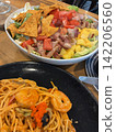 Octopus salad and spaghetti lunch 142206560