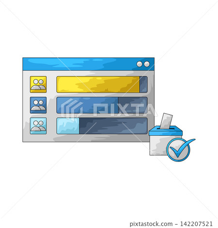 Illustration of Vote Count Illustration of Vote Count 142207521