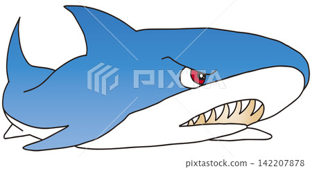 Hand-drawn animal illustration ☆ Shark Hand-drawn animal illustration ☆ Shark 142207878