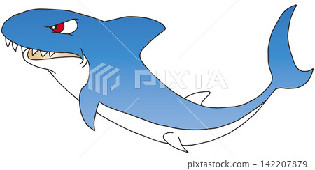 手繪動物插畫 ☆ 鯊魚 手繪動物插畫 ☆ 鯊魚 142207879
