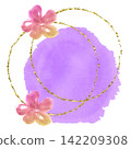 Sumi-e flower (maru) .n 142209308