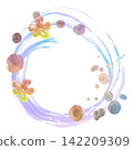 Sumi-e flower (maru) .n 142209309
