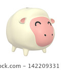 Zodiac illustration material: Year of the Sheep - Sheep piggy bank with a smiling face (1_6) 142209331