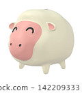 Zodiac illustration material: Year of the Sheep - Sheep piggy bank with a smiling face (1_8) 142209333