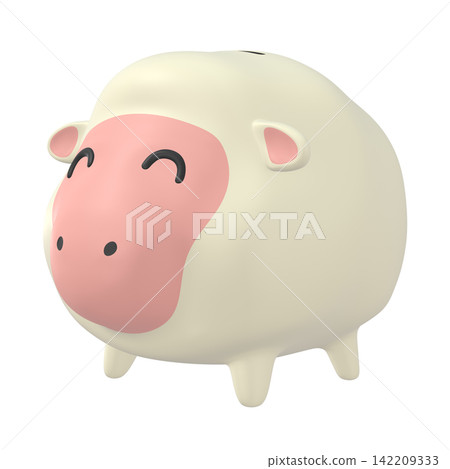 Zodiac illustration material: Year of the Sheep - Sheep piggy bank with a smiling face (1_8) Zodiac illustration material: Year of the Sheep - Sheep piggy bank with a smiling face (1_8) 142209333