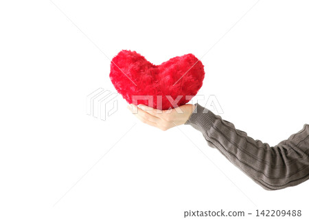 Woman with heart Woman with heart 142209488