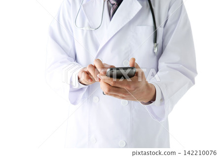 Doctor who operates mobile phone Doctor who operates mobile phone 142210076