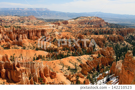 Bryce Canyon Hoodoos in a Desert National Park Landscape Bryce Canyon Hoodoos in a Desert National Park Landscape 142210523