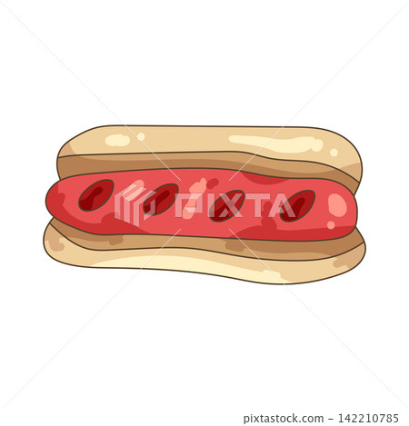 Illustration of hot dog Illustration of hot dog 142210785