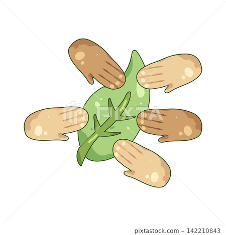 Illustration of eco community Illustration of eco community 142210843