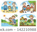Summer vacation for grandparents and grandchildren 142210988