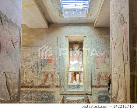 The Mereruka Mastaba, one of the tombs of noblemen from the Old Kingdom in the Saqqara Necropolis, Egypt. The Mereruka Mastaba, one of the tombs of noblemen from the Old Kingdom in the Saqqara Necropolis, Egypt. 142211710