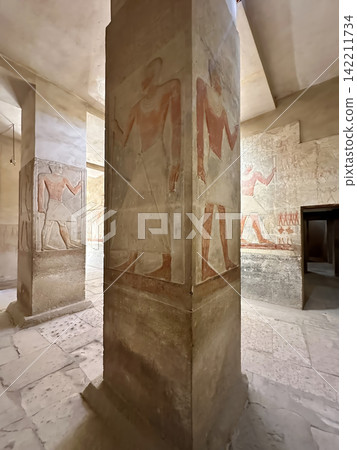 The Mereruka Mastaba, one of the tombs of noblemen from the Old Kingdom in the Saqqara Necropolis, Egypt. The Mereruka Mastaba, one of the tombs of noblemen from the Old Kingdom in the Saqqara Necropolis, Egypt. 142211734