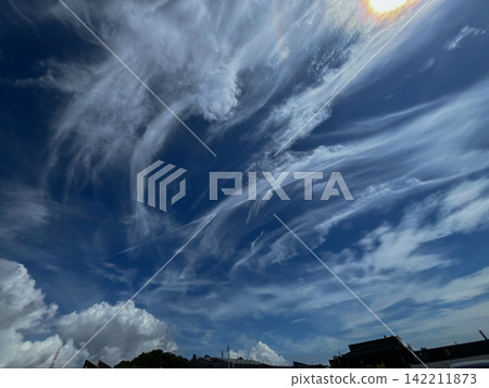 Summer blue sky and clouds Summer blue sky and clouds 142211873