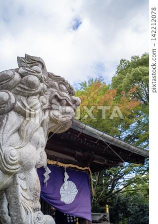 神社守護獅犬與白雲 神社守護獅犬與白雲 142212078
