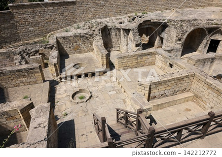 Remains of what appears to be the kitchen of the Shirvanshah's Palace in the old city of Baku, Azerbaijan. Remains of what appears to be the kitchen of the Shirvanshah's Palace in the old city of Baku, Azerbaijan. 142212772