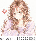Watercolor-style illustration of a woman 142212808