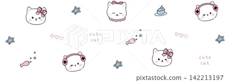Varied set of cute kids and vintage floral seamless pattern swatch collection Varied set of cute kids and vintage floral seamless pattern swatch collection 142213197