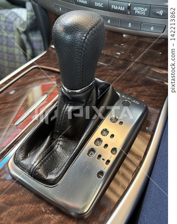 Automatic shift lever in a car Automatic shift lever in a car 142213862