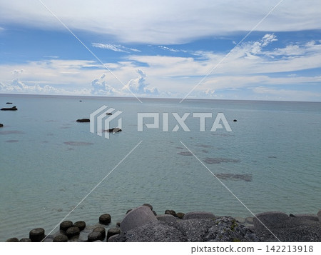 blue sea and sky blue sea and sky 142213918