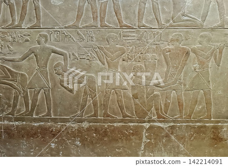 The Mereruka Mastaba, one of the tombs of noblemen from the Old Kingdom in the Saqqara Necropolis, Egypt. The Mereruka Mastaba, one of the tombs of noblemen from the Old Kingdom in the Saqqara Necropolis, Egypt. 142214091