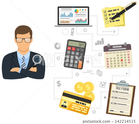 Auditing, Tax process, Accounting Banner Auditing, Tax process, Accounting Banner 142214515