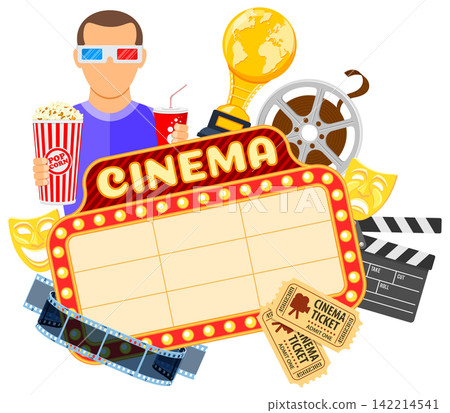 Cinema and Movie Banner Cinema and Movie Banner 142214541