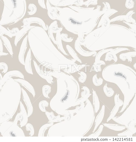 Neutral Colour Paisley abstract seamless pattern design for fashion textiles, graphics, backgrounds and crafts Neutral Colour Paisley abstract seamless pattern design for fashion textiles, graphics, backgrounds and crafts 142214581