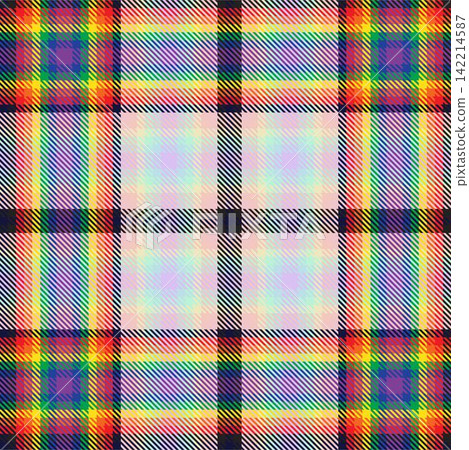 Colourful Plaid, checkered, tartan seamless pattern suitable for fashion textiles and graphics 142214587