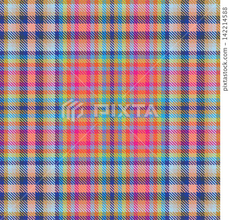 Colourful Plaid, checkered, tartan seamless pattern suitable for fashion textiles and graphics Colourful Plaid, checkered, tartan seamless pattern suitable for fashion textiles and graphics 142214588