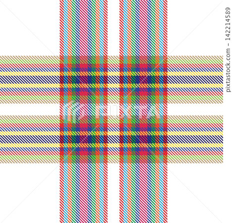 Colourful Plaid, checkered, tartan seamless pattern suitable for fashion textiles and graphics Colourful Plaid, checkered, tartan seamless pattern suitable for fashion textiles and graphics 142214589