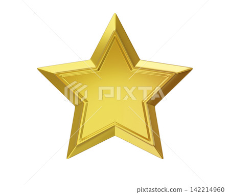 3d Gold five-point star icon isolated on background. Premium award symbol for reviews, rating, achievement, quality, and success designs. 3d Gold five-point star icon isolated on background. Premium award symbol for reviews, rating, achievement, quality, and success designs. 142214960
