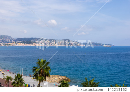 A summer seascape in Nice, Southern France. A summer seascape in Nice, Southern France. 142215162