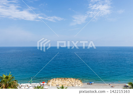 法國南部尼斯的夏日海景。 142215163